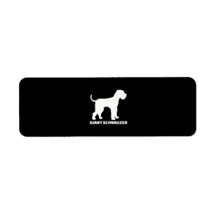giant schnauzer premium return address label