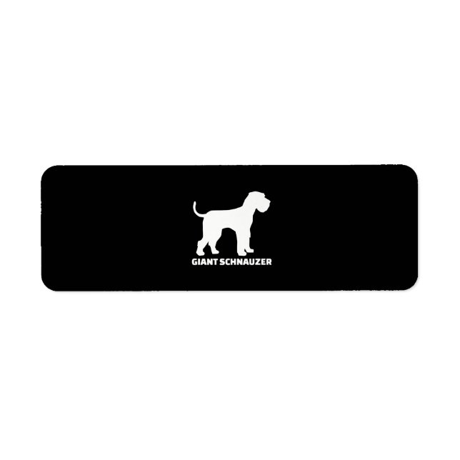 giant schnauzer premium return address label (Front)