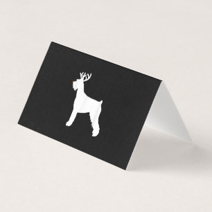 giant schnauzer reindeer christmas dog
