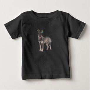 giant schnauzer reindeer christmas dog sweat baby T-Shirt