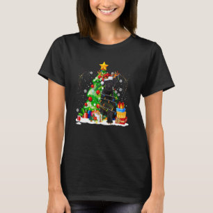 Giant Schnauzer Reindeer Christmas Lights Dog T-Shirt