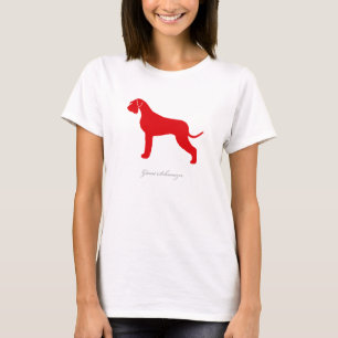 Giant Schnauzer T-shirt (red natural version)