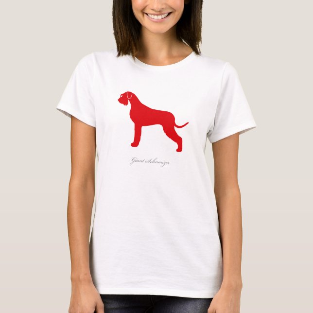 Giant Schnauzer T-shirt (red natural version) (Front)