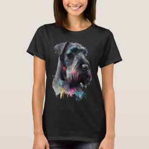 Giant schnauzer walking dog fans party sunglasses T-Shirt