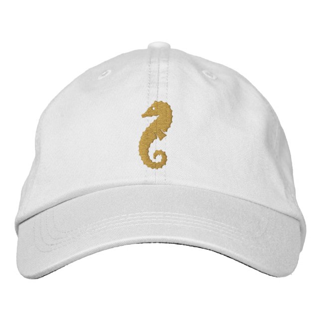 Giant Seahorse Embroidered Hat (Front)