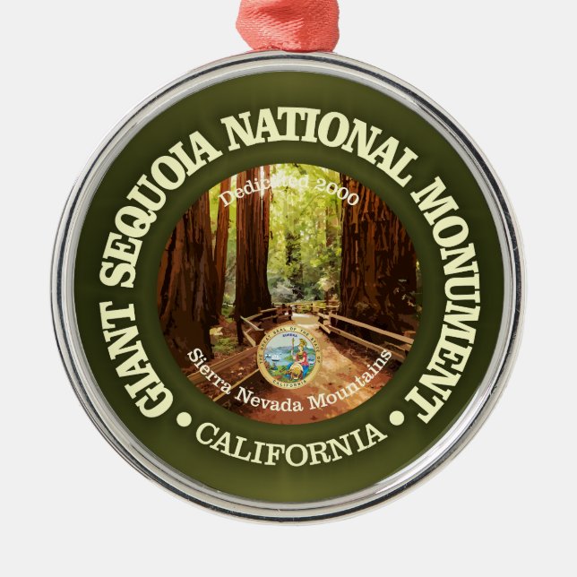Giant Sequoia (NM) Metal Ornament (Front)