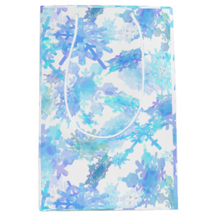 Giant Snowflakes Wrapping Paper Medium Gift Bag