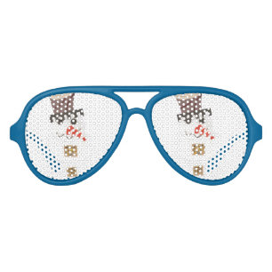 Giant Snowman Aviator Sunglasses