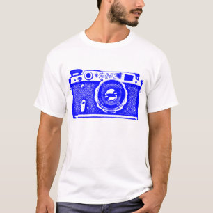 Giant Soviet Russian Camera - Blue T-Shirt