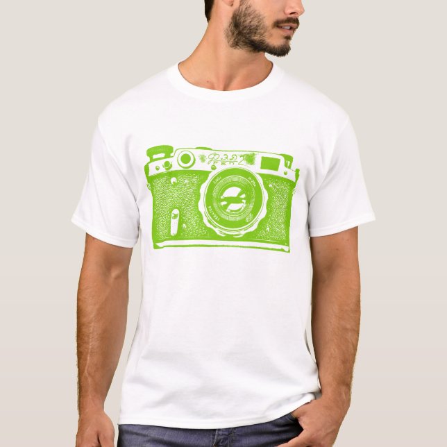 Giant Soviet Russian Camera - Martian Green T-Shirt (Front)