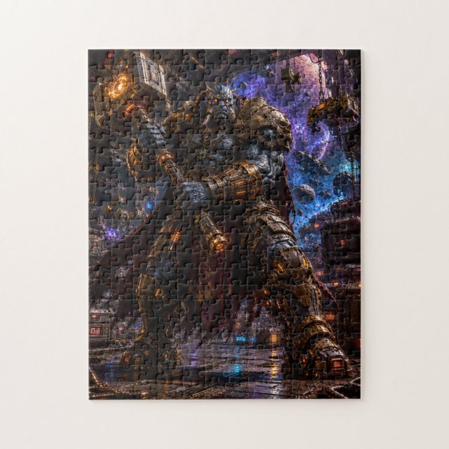 Giant Space Pirate — Hammer Warrior Jigsaw Puzzle (Vertical)