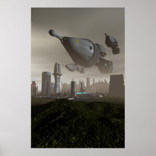 Giant Spacecraft Arrival 2 Poster