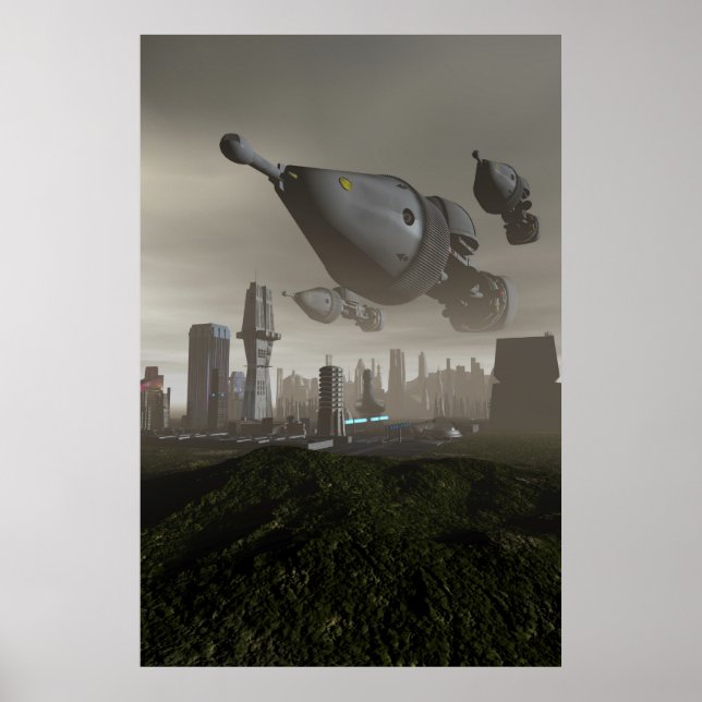 Giant Spacecraft Arrival 2 Poster (Front)