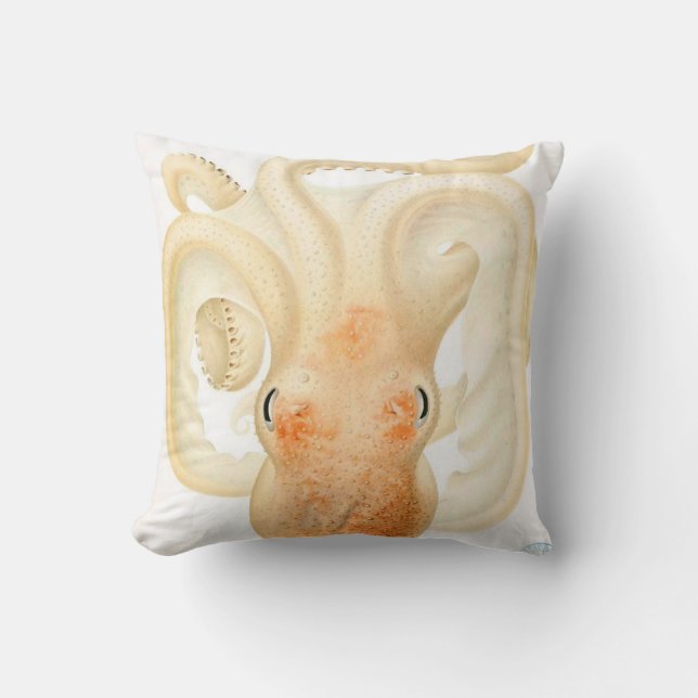 Giant Squid/Octopus Tentacles 20" Pillow Orange (Front)
