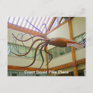 Giant Squid Pike Place Market Seattle, WA Postcard