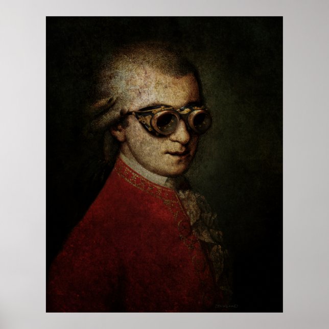 Giant Steampunk Mozart Poster (Front)