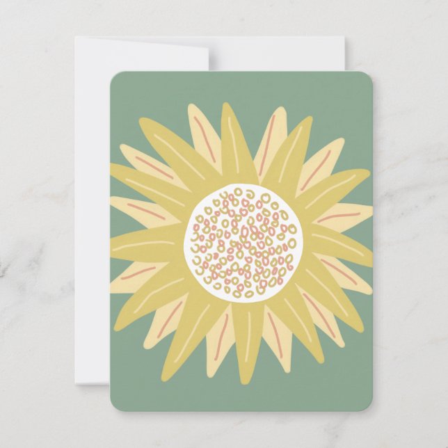 Giant Sunflower Holiday Card (Front)