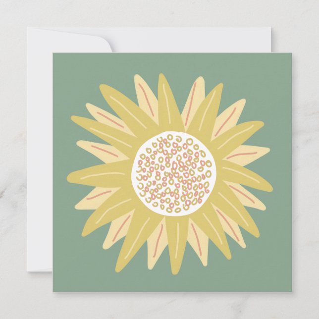 Giant Sunflower Invitation (Front)