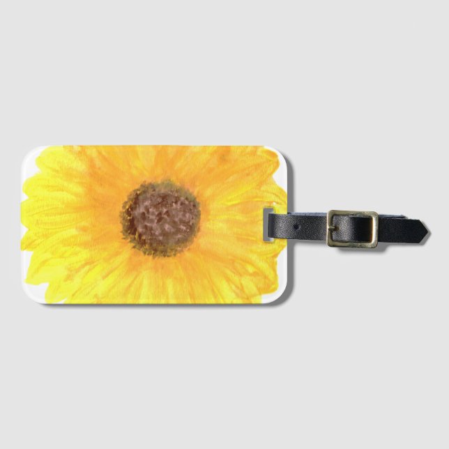 Giant Sunflower  Luggage Tag (Front Horizontal)