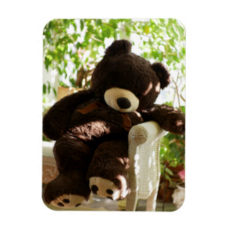 Giant Teddy Bear Relaxing in Paradise Magnet