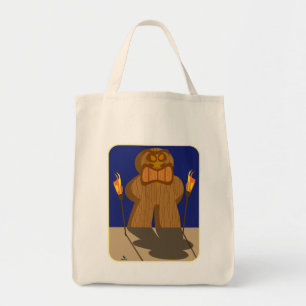Giant Tiki Game Piece Cartoon Art Tote Bag