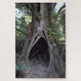 Giant Tree & Meditation Cave /Ancient Forest Jigsaw Puzzle