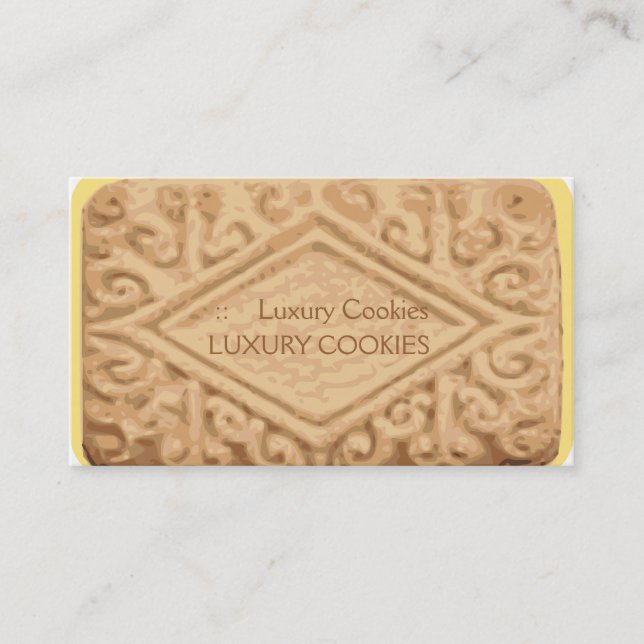 Giant Vanilla Sandwich Cream Cookie Business Card (Front)