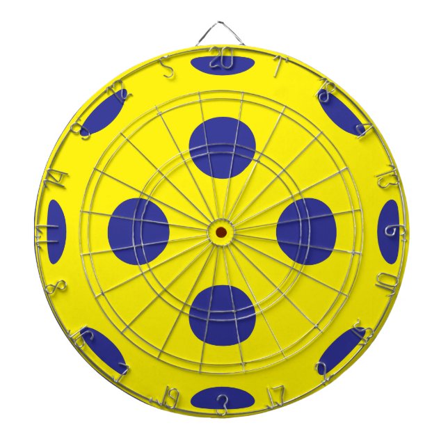 Giant yellow pickleball dartboard game (Front)