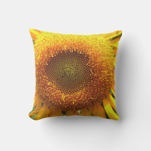Giant yellow Sunflower pattern Cushion