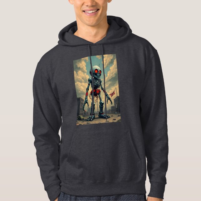Giant zombie robot hoodie (Front)