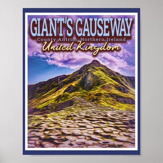 GIANT'S CAUSEWAY - ANTRIM NORTHERN IRELAND UK POSTER (Front)