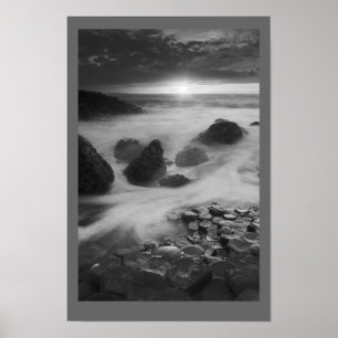 Giants Causeway at sunset Poster