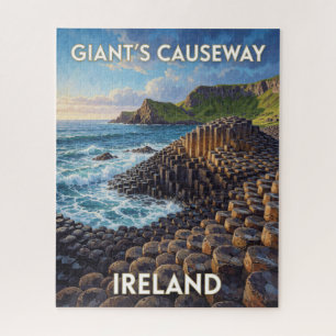 Giant's Causeway Ireland Hexagonal Rock Landscape Jigsaw Puzzle
