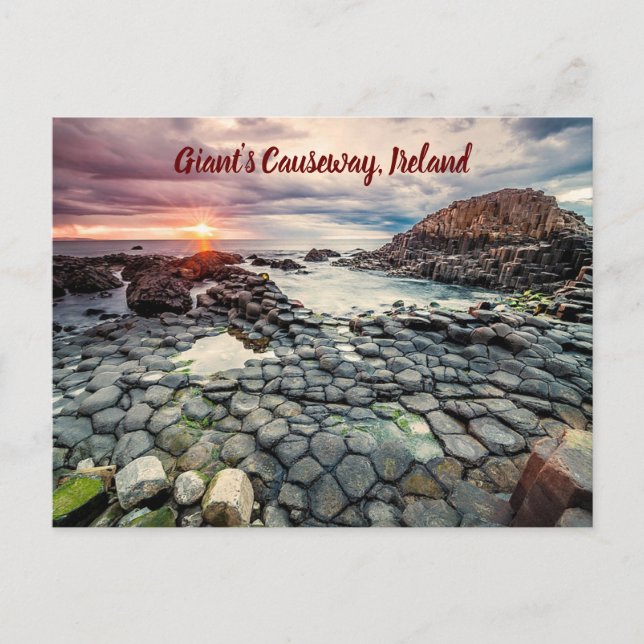 Giant's Causeway Ireland stylised Postcard (Front)