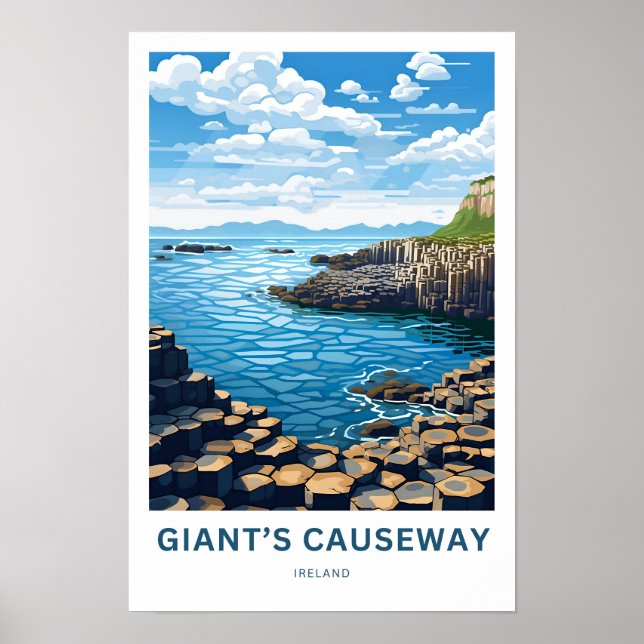 Giant's Causeway Ireland Travel Print (Front)