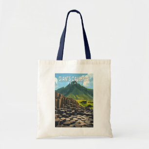 Giant's Causeway Travel Art Vintage Tote Bag