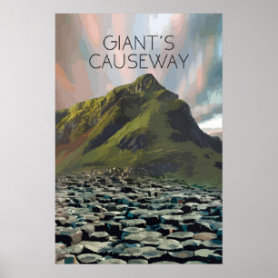 Giants Causeway Travel Poster