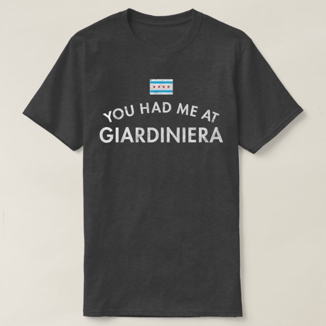 Giardiniera Chicago Italian Beef Pizza Condiment P T-Shirt (Design Front)