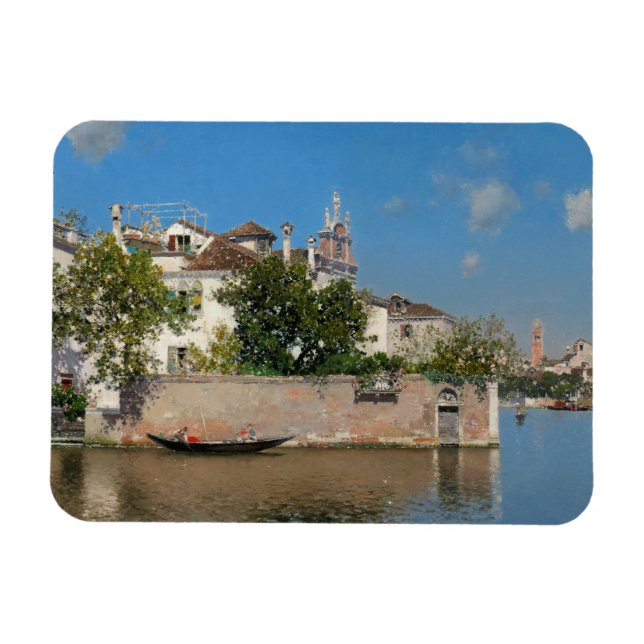 Giardino del Palazzo Vendramin, Martin Rico  Magnet (Horizontal)