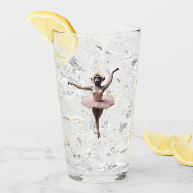 Gibbon Ballet Dancer In A Tutu, Glass (Front Ice)