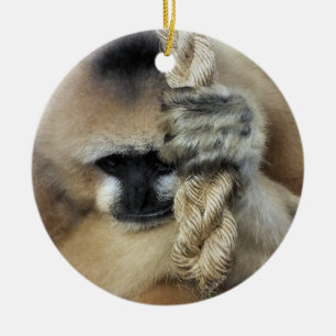 GIBBON CERAMIC ORNAMENT