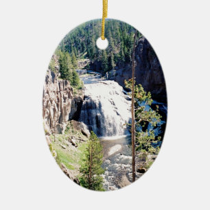 Gibbon Falls Ceramic Ornament