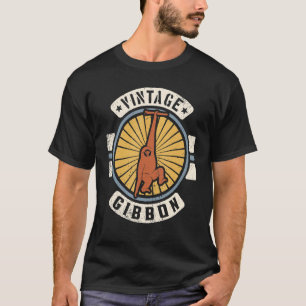 Gibbon Vintage Classic Retro 60s 70s Animal T-Shirt