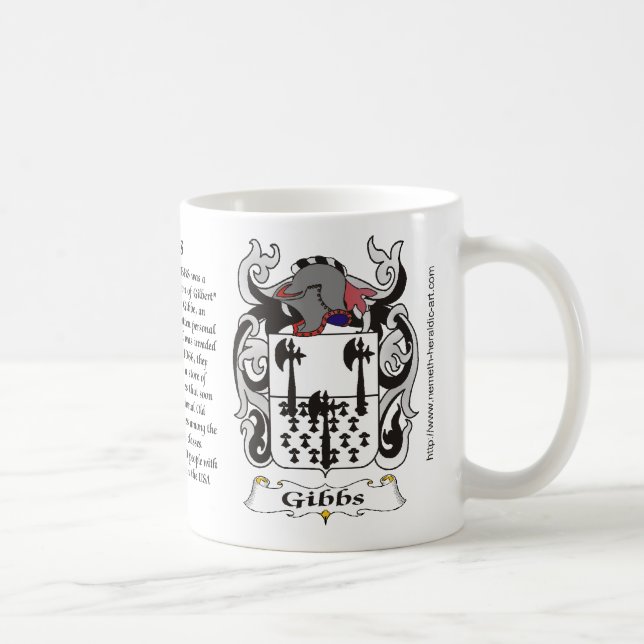 Gibbs Family Coat of Arms mug (Right)