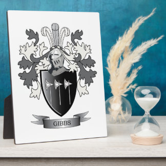 Gibbs Family Crest Coat of Arms Plaque