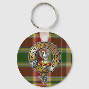Gibbs Gibsone Tartan & Badge Key Ring