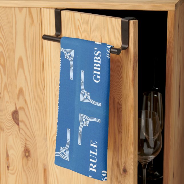 Gibbs' rule 69 tea towel (Thirds Fold)