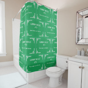 Gibbs' rule 73 shower curtain