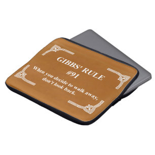 Gibbs' rule 91 laptop sleeve