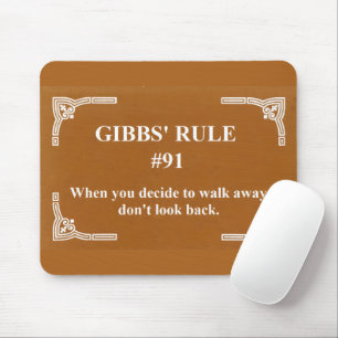 Gibbs' rule 91 mouse pad